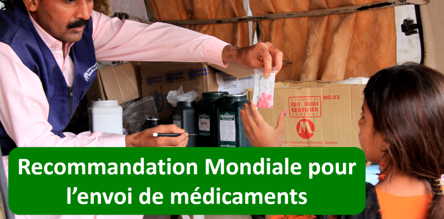 Recommandation Mondiale pour l’envoi de médicaments