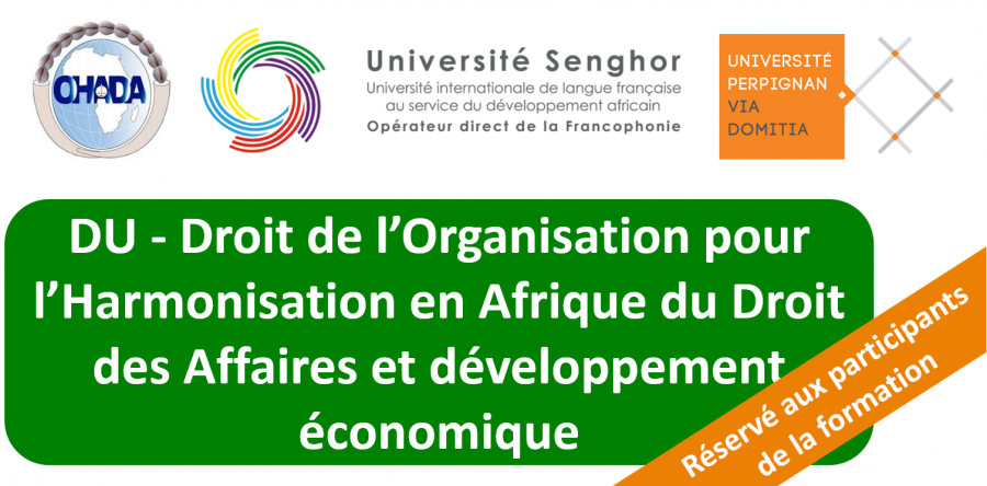 Protégé : DU – Droit de l’Organisation pour l’Harmonisation en Afrique du Droit des Affaires et développement économique