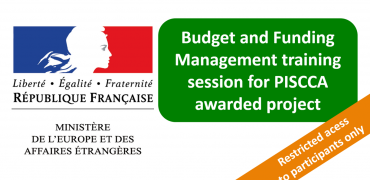 Protégé : Budget and Funding Management training session for PISCCA awarded project