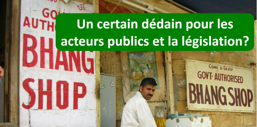 Un certain dédain pour les acteurs publics et la législation?