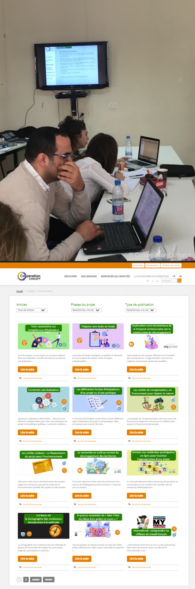 Plateforme de formation - Cooperation Concept