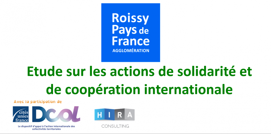 Roissy Pays de France Etude sur les actions de solidarité et de coopération internationale